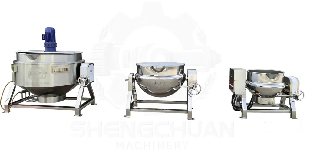 Industrial Electric Jacketed Cooking Pot with Agitator