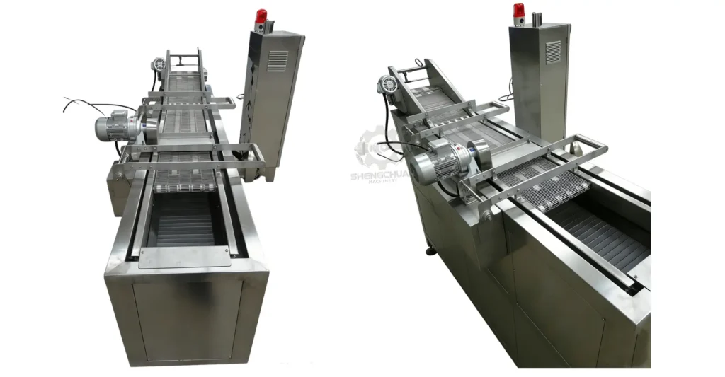 Snacks continuous frying machine