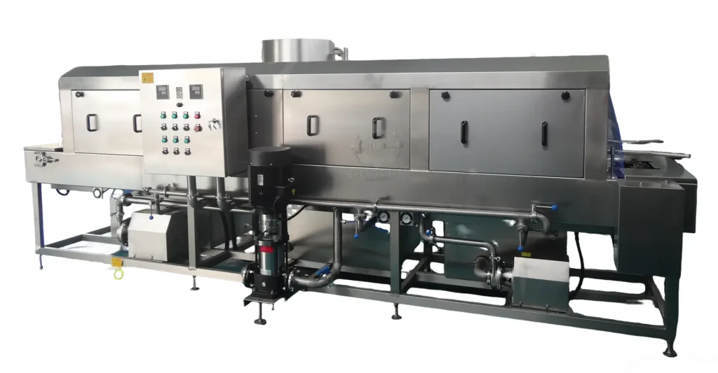 Plastic box washing machine