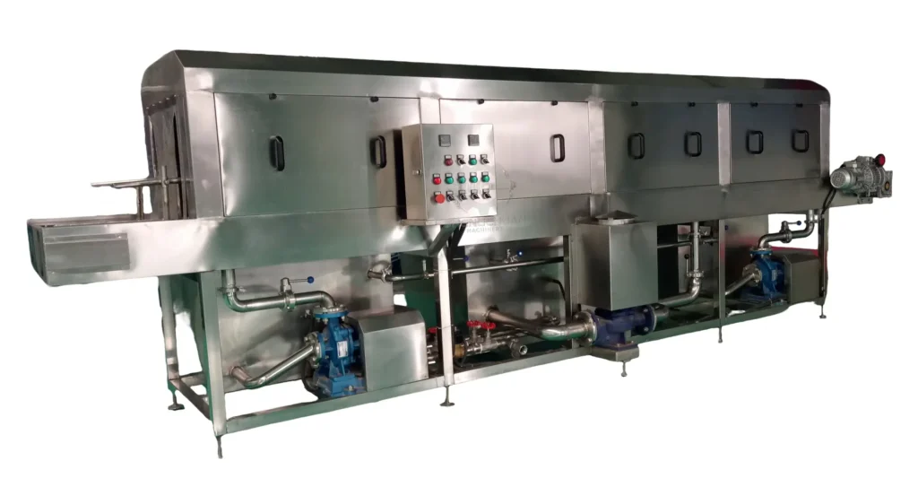 Turnover box washing machine