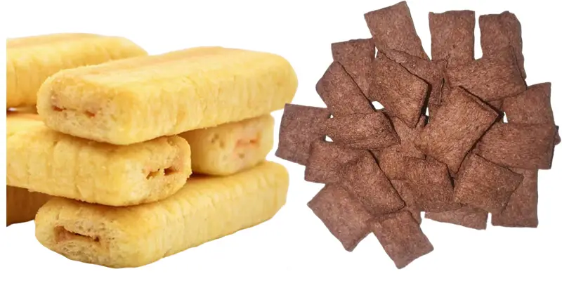 Cream filled snacks processing line